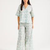 PRINTED BUTTON DOWN SHIRT