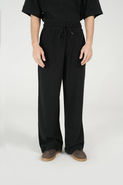 BAGGY FIT TEXTURED TROUSER