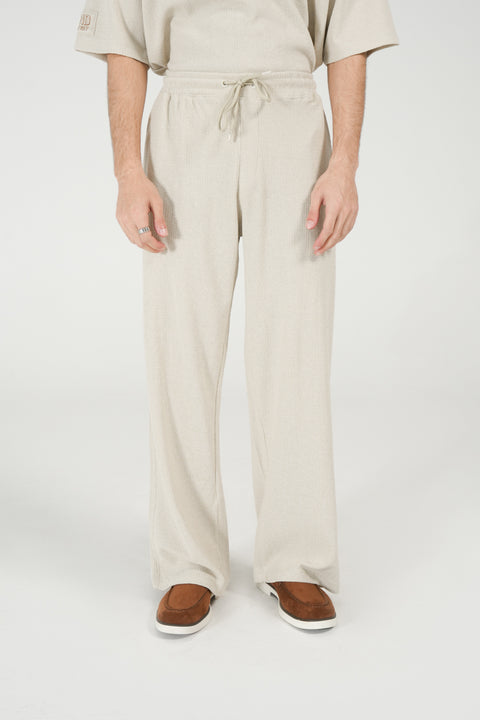 BAGGY FIT TEXTURED TROUSER