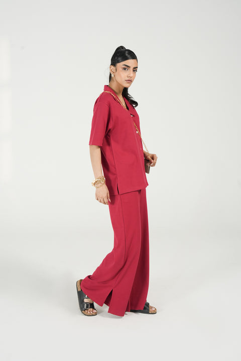 OVERSIZED BUTTON DOWN TEE