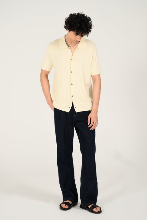 BUTTON DOWN KNITTED POLO