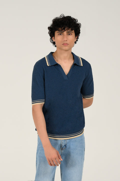 JOHNNY COLLAR KNITTED POLO