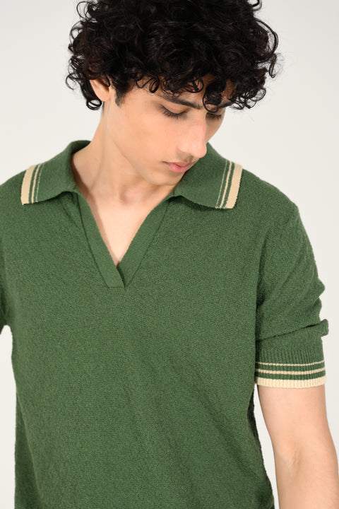JOHNNY COLLAR KNITTED POLO