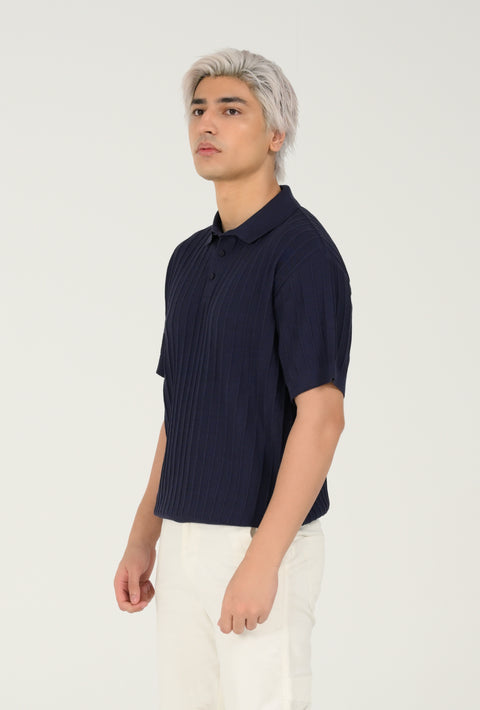 RELAXED FIT KNITTED POLO