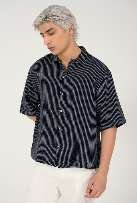 BOXY FIT DOBBY SHIRT