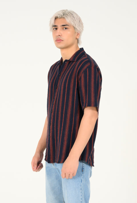 RELAXED FIT DOBBY SHIRT