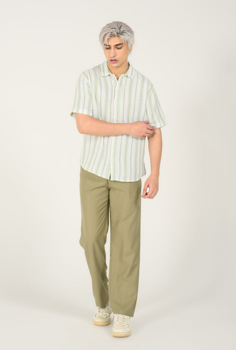 RELAXED FIT DOBBY SHIRT