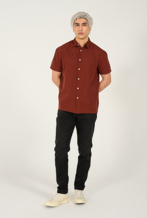 RELAXED FIT LINEN SHIRT