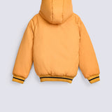 BOYS CONTRAST PANEL PUFFER JACKET