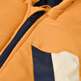 BOYS CONTRAST PANEL PUFFER JACKET