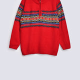 BOYS MOCK ZIPPER SWEATER