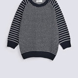 BOYS JACQUARD RAGLAN SLEEVE SWEATER