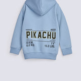 BOYS PIKACHU PRINTED HOODED TOP