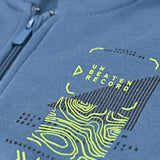 BOYS PRINTED HOODED ZIPPER