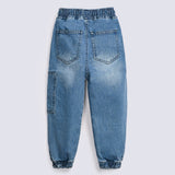 BOYS LOOSE DENIM JOGGER TROUSER