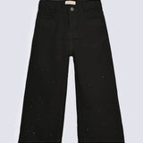 GIRLS WIDE LEG EMBELLISHED DENIM