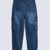 BOYS LOOSE CARGO DENIM