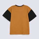 BOYS BOXY FIT CONTRAST SLEEVE TEE