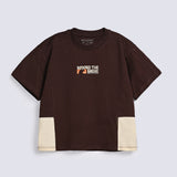 BOYS BOXY FIT CONTRAST PANEL TEE
