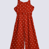 GIRLS POLKA DOT JUMPSUIT