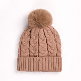 GIRLS CABLE KNIT WARM CAP