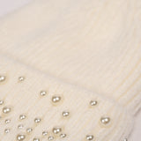 GIRLS PEARL DETAIL WARM CAP