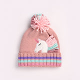 GIRLS UNICORN WARM CAP