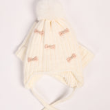 GIRLS BOW DETAIL WARM SET