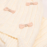 GIRLS BOW DETAIL WARM SET