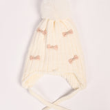 GIRLS BOW DETAIL WARM SET