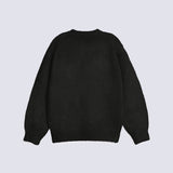 GIRLS TULLE FLORAL KNIT SWEATER