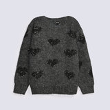 GIRLS FANCY KNIT SWEATER