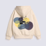 BOYS DROP SHOULDER PRINTED HOODED TOP