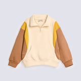 BOYS MOCK COLOR BLOCK SWEATSHIRT
