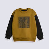 BOYS CONTRAST SLEEVE SWEATSHIRT