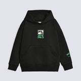 BOYS DROP SHOULDER PRINTED HOODED TOP