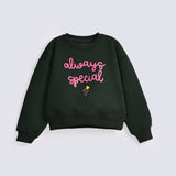 GIRLS BOXY PRINTED SWEATSHIRT