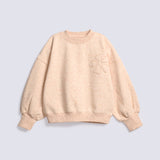 GIRLS NAP YARN APPLIQUE SWEATSHIRT