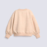 GIRLS NAP YARN APPLIQUE SWEATSHIRT