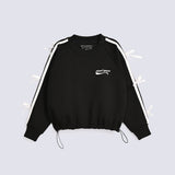 GIRLS RAGLAN SLEEVE SWEATSHIRT WITH BOW DETAIL