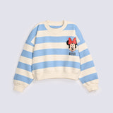 GIRLS STRIPERED MINNIE SWEATSHIRT