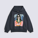 GIRLS GRAPHICS HOODED TOP