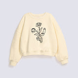 GIRLS OVERSIZED PRINTED SWEATSHIRT