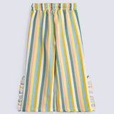 GIRLS STRIPED LOOSE CAPRI