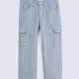 BOYS GARMENTS DYED CARGO PANTS