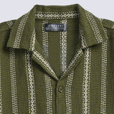 BOYS DROP SHOULDER JACQUARD RESORT COLLAR SHIRT