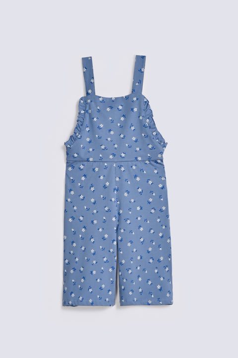 GIRLS FLORAL PRINTED PLAY SUIT