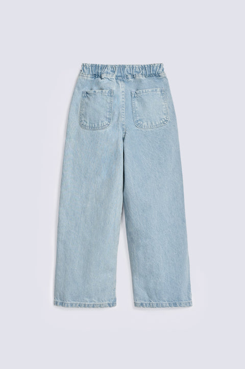 GIRLS LOOSE FIT PANELED DENIM