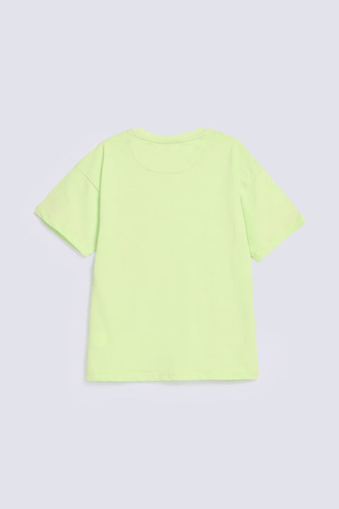 GIRLS DROP SHOULDER MICKEY T-SHIRT