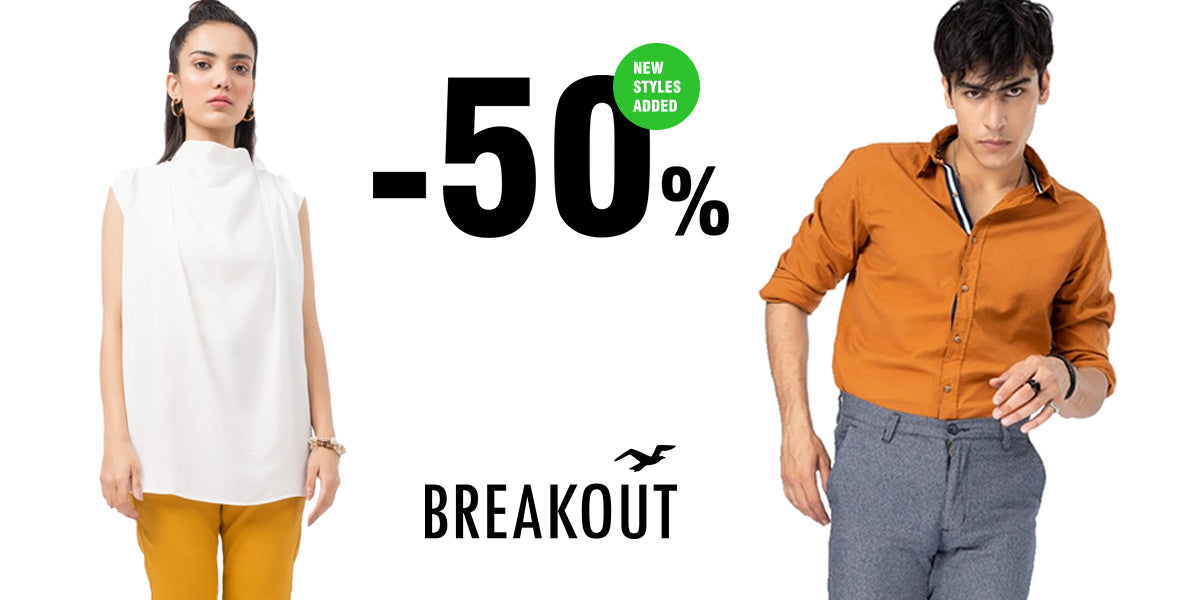 Shop at Half Price Only at Breakout Stores! - Breakout